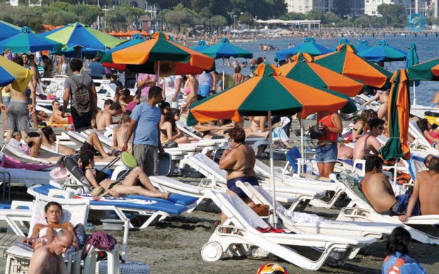 Τουρίστες παραλία