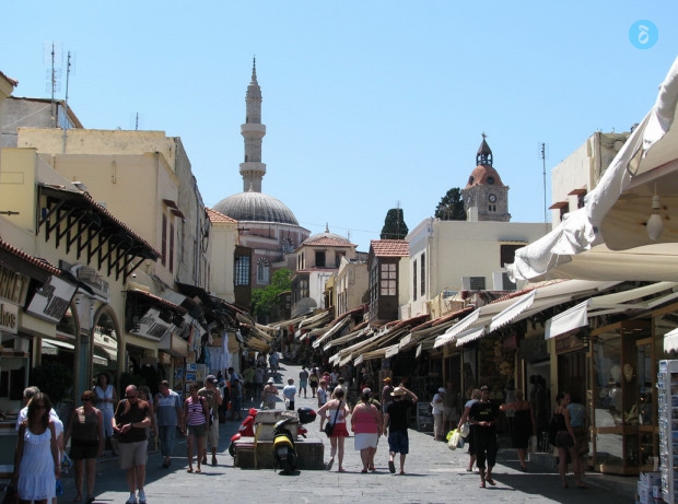 Τουρίστες παλιά πόλη
