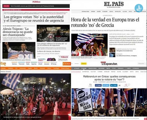 Στα πρωτοσέλιδα του διεθνούς τύπου η Ελλάδα