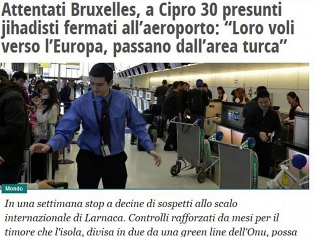 Δημοσίευμα ιταλικής εφημερίδας: Συνελήφθησαν 30 τζιχαντιστές στην Κύπρο