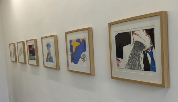 Ο Δ. Γάκης στα εγκαίνια της Έκθεσης σκίτσων του σκιτσογράφου Μ. Κουντούρη,  στο Ντίσελντορφ