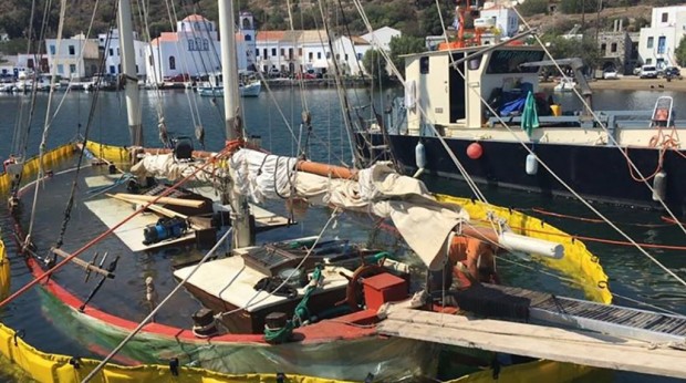 Ναυάγησε ιστορικό πλοίο στη Νίσυρο