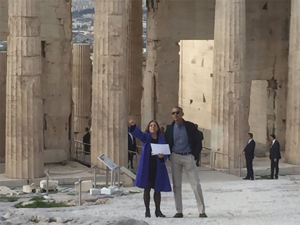 Στον Ιερό Βράχο της Ακρόπολης ο Ομπάμα
