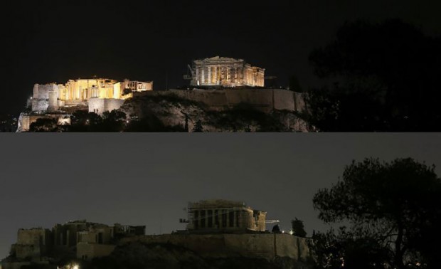 Πόλεις και μνημεία βυθίστηκαν στο σκοτάδι για την «Ώρα της Γης»