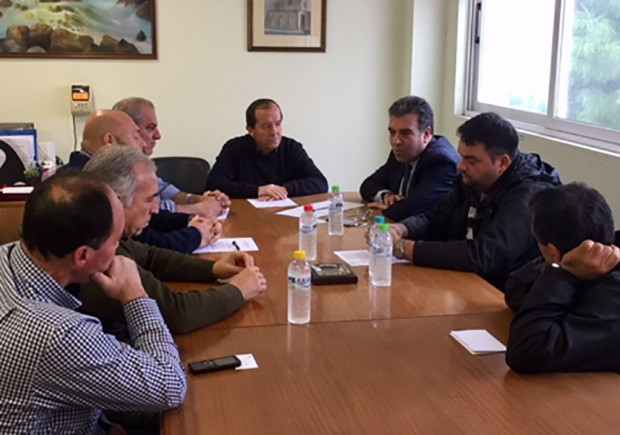 Συνάντηση του Μάνου Κόνσολα με το Εργατικό Κέντρο Ρόδου και το Σωματείο των Εργαζομένων στη ΔΕΗ