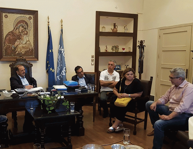 Έτοιμο το νέο κτίριο του ΕΚΑΒ-Ο πρόεδρος ενημέρωσε το Δήμαρχο
