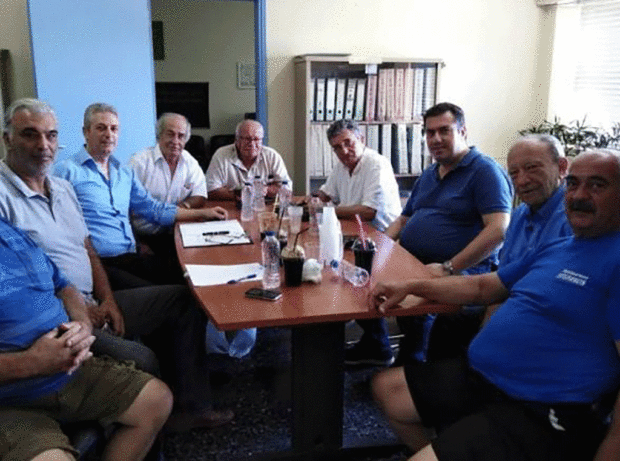 Επίσκεψη του H. Καματερού στα γραφεία του Ελαιουργικού & Αμπελουργικού Συνεταιρισμού Δωδεκανήσου