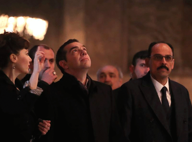 Στην Αγία Σοφία ο πρωθυπουργός-Βίντεο από την επίσκεψή του
