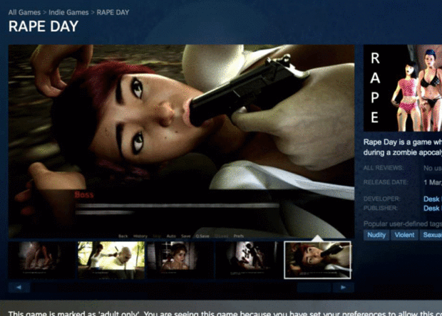 Σάλος με το video game “ Rape day” (Ημέρα βιασμού),που επιτρέπει στους παίκτες να κακοποιούν, να βιάζουν και να δολοφονούν γυναίκες