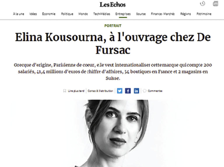 Yμνοι για την Eλίνα Kουσουρνά στον γαλλικό τύπο!