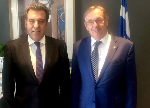 Συνάντηση του κ. Μάνου Κόνσολα με τον κ. Franz Kolb, Director of Diplomacy of the State Of Utah