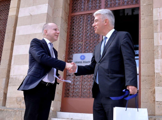 Συνάντηση του νέου Γερμανού Πρέσβη στην Ελλάδα  με τον Δήμαρχο Ρόδου