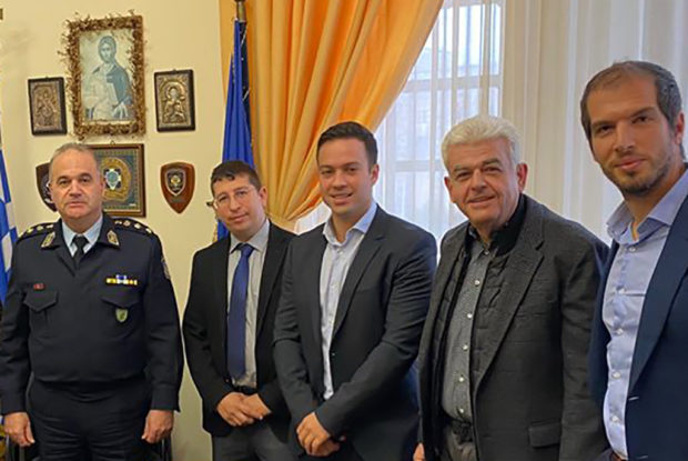 Σύσκεψη εργασίας της ΕΞΡ με τον  Αστυνομικό Δ/ντή Δωδ/σου κ. Μιχαήλ Καληωράκη
