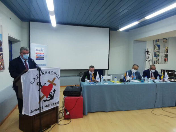 Ο χαιρετισμός του προέδρου του Δ.Σ.Ρ. Βασιλείου Περίδη στην εκδήλωση του Δ.Σ.Α. στο Καστελόριζο