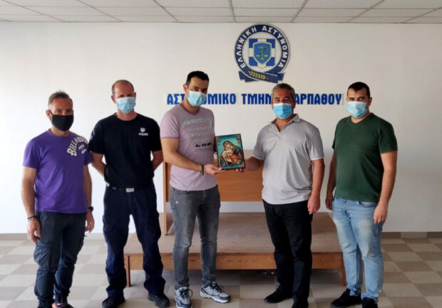 Επίσκεψη του Προέδρου της Ενωσης Αξιωματικών Νοτίου Αιγαίου στην Κάρπαθο