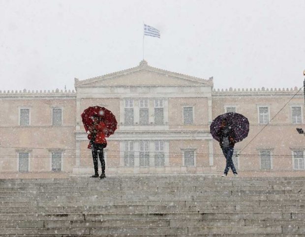 χιόνι Αθήνα 24/1