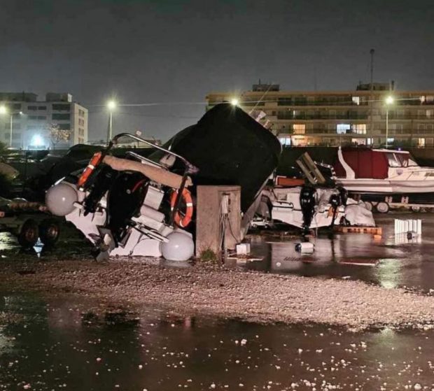 Πρωτόγνωρα καιρικά φαινόμενα προκάλεσαν σοβαρές ζημιές στη Ρόδο
