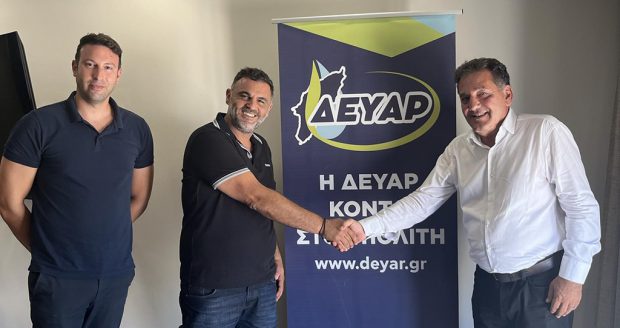 Συνάντηση του προέδρου της ΕΞΡ Γιάννη Παπαβασιλείου με τον πρόεδρο της ΔΕΥΑΡ Σωτήρη Βαγιανό