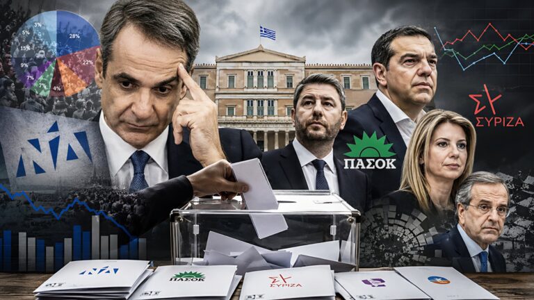 Η ΝΔ κρατά το 30% και διψήφιο προβάδισμα από την ΕΛΑΣ
