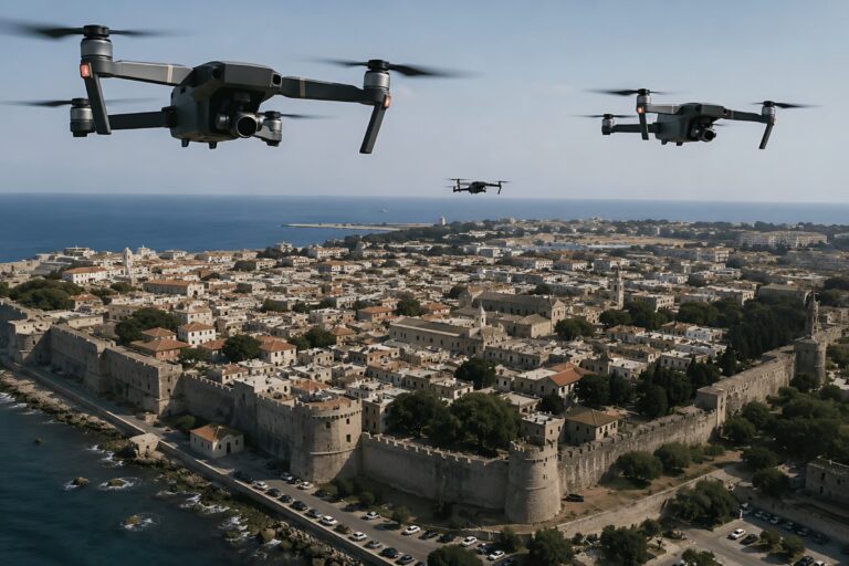 Drones πάνω από τα κεφάλια πολιτών και τουριστών στη Μεσαιωνική Πόλη! Σύστημα διαρκούς επιτήρησης πολιτών από ιδιώτη σχεδιάζει ο Δήμος Ρόδου! (audio)