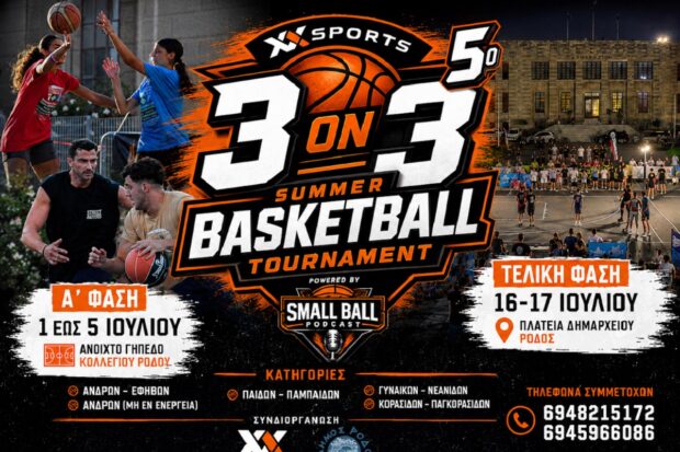 Σε δύο δόσεις το XXSPORTS 3on3 Summer Basketball Tournament!