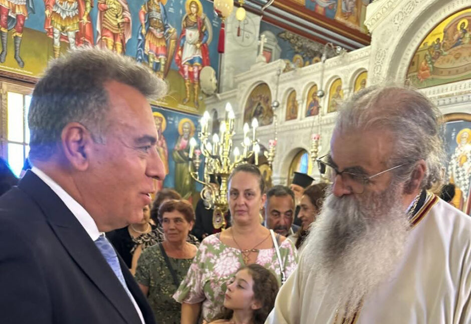 Κάρπαθος: Ο Μάνος Κόνσολας στην εις Επίσκοπον Χειροτονία του Θεοφιλεστάτου Επισκόπου Μηδείας κ. Καλλινίκου