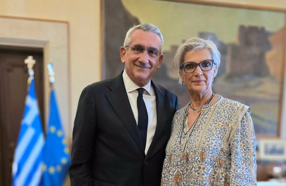 Συνάντηση με την πρόεδρο της Ένωσης Ξενοδόχων Κω είχε ο Γιώργος Χατζημάρκος