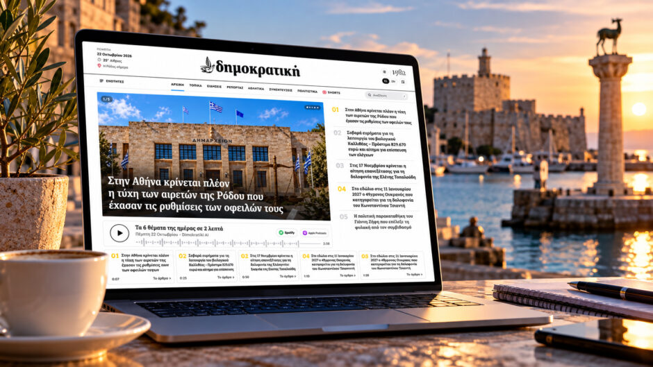 Η dimokratiki.gr είναι η πιο προηγμένη τεχνολογικά εφημερίδα της ελληνικής περιφέρειας