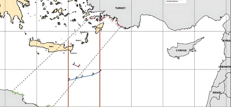 Σπάει το «ταμπού» του 28ου μεσημβρινού για την ΑΟΖ ανάμεσα σε Ελλάδα και Αίγυπτο – Τι σημαίνει για την Τουρκία